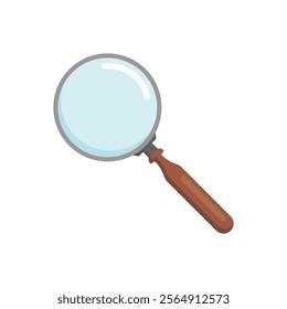 Magnifying glass flat vector design isolated on a white background