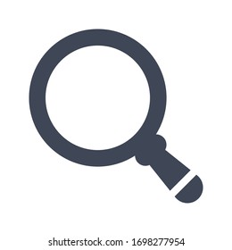 Symbol für die gläserne flache Vektorillustration