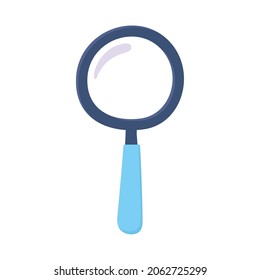 icono del vector plano de la lupa