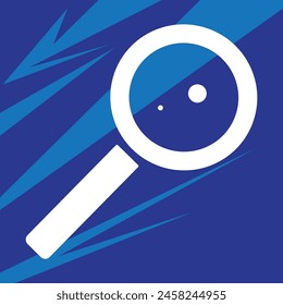 magnifying glass flat vector icon