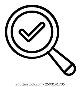 Magnifying Glass Glyph Icon Design For Personal nad Commercial Use