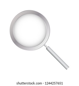 Magnifying Glass, With Gradient Mesh, Isolated on Transparent Background, With Gradient Mesh, Vector Illustration