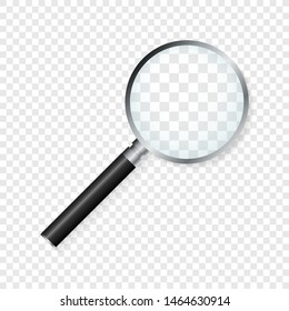 Magnifying glass. With Gradient Mesh. Vector illustration