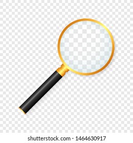 Magnifying glass. With Gradient Mesh. Vector illustration