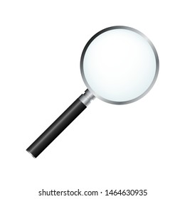 Magnifying glass. With Gradient Mesh. Vector illustration