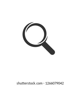 Magnifying glass graphic icon design template isolated