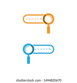 Magnifying glass graphic icon design template