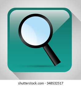 Magnifying glass graphic icon design, vector illustration