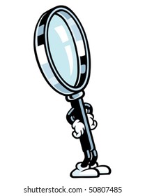 Magnifying Glass Guy - Looking Up