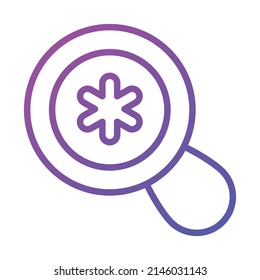 Magnifying Glass Healthcare Medical, vector graphic Illustration Icon.