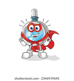 the magnifying glass heroes vector. cartoon character