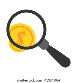 Magnifying glass icon. 