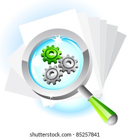 Magnifying glass icon