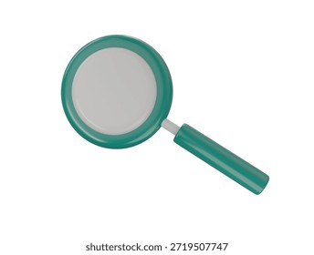 Vergrößerungsglas Symbol 3D-Rendering-Illustration