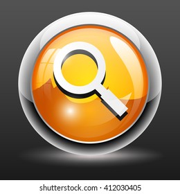 Magnifying glass icon button