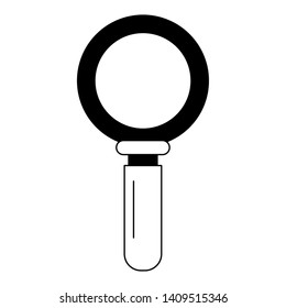 magnifying glass icon cartoon isolated vector illustration graphic design