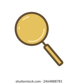 magnifying glass icon of color style design vector template