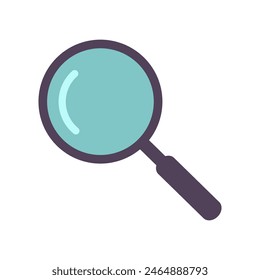 magnifying glass icon of color style design vector template