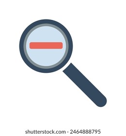 magnifying glass icon of color style design vector template