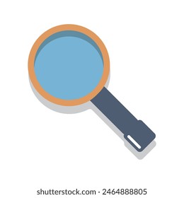 magnifying glass icon of color style design vector template
