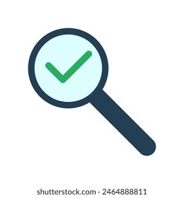 magnifying glass icon of color style design vector template