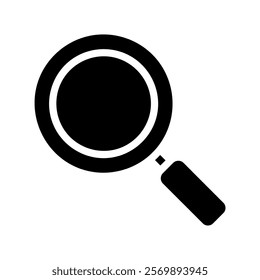 Magnifying glass icon. Concept of search, research, and investigation.