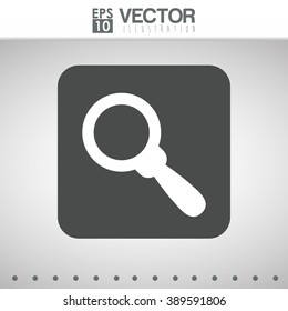 Magnifying glass icon design 