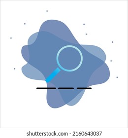Magnifying Glass Icon Design, With Background
