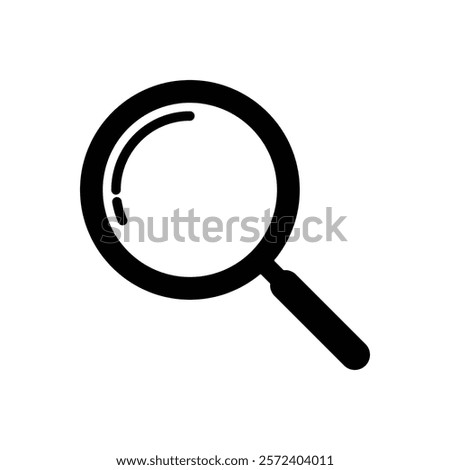 Magnifying glass icon design. Search tool concept with a modern magnifying glass icon. Vector icon of magnifying glass icon.