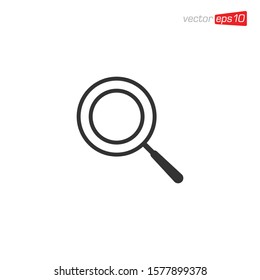 Magnifying Glass Icon Design Vector