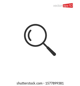 Magnifying Glass Icon Design Vector