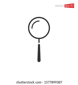 Magnifying Glass Icon Design Vector