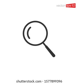 Magnifying Glass Icon Design Vector
