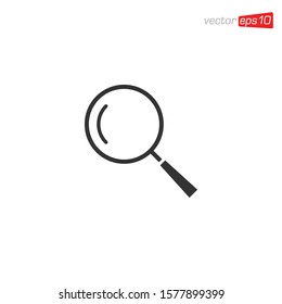 Magnifying Glass Icon Design Vector