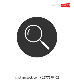 Magnifying Glass Icon Design Vector