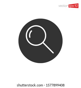 Magnifying Glass Icon Design Vector