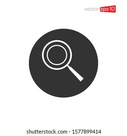 Magnifying Glass Icon Design Vector