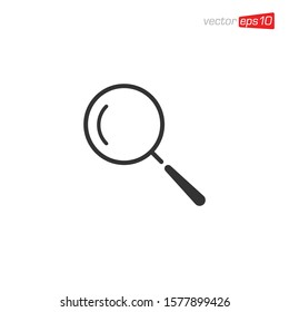 Magnifying Glass Icon Design Vector