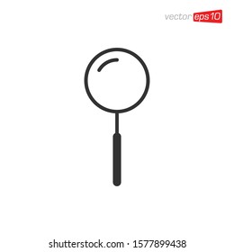 Magnifying Glass Icon Design Vector
