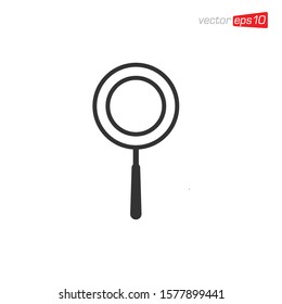 Magnifying Glass Icon Design Vector