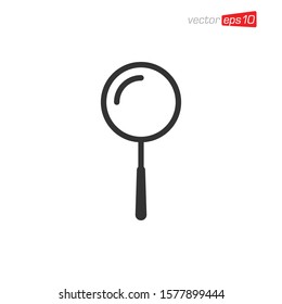Magnifying Glass Icon Design Vector