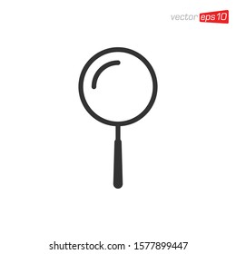 Magnifying Glass Icon Design Vector