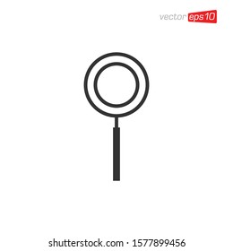 Magnifying Glass Icon Design Vector
