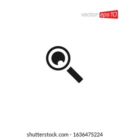 Magnifying Glass Icon Design Vector