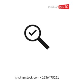 Magnifying Glass Icon Design Vector