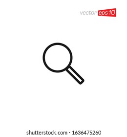 Magnifying Glass Icon Design Vector