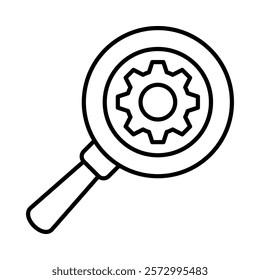 Magnifying Glass Icon Element For Design