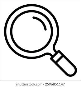 Magnifying Glass Icon Element For Design