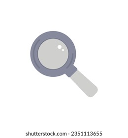 magnifying glass icon flat design