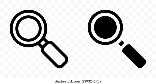 Magnifying Glass icon. flat illustration of Magnifying Glass vector icon for web